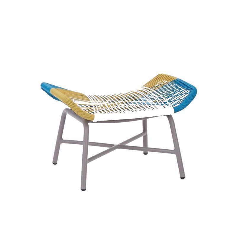 Carmean Rattan Chair and Footstool, Outdoor