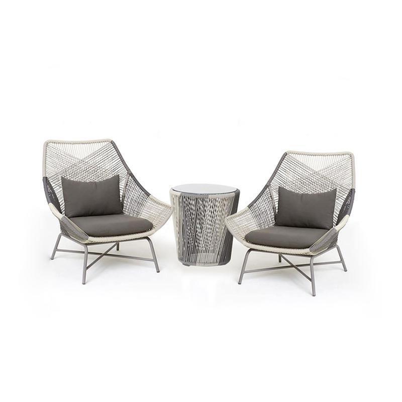 Carmean Rattan Chair and Footstool, Outdoor