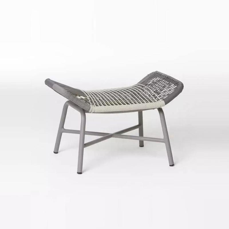Carmean Rattan Chair and Footstool, Outdoor