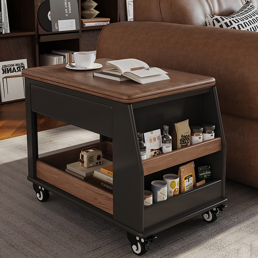 Ariana Lift Up Table, Foldable Coffee Table With Storage & Casters