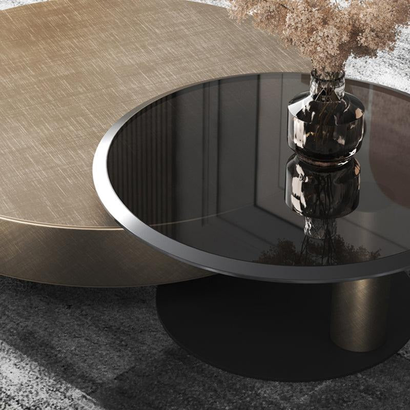 Gold Nesting Coffee Table, Gold