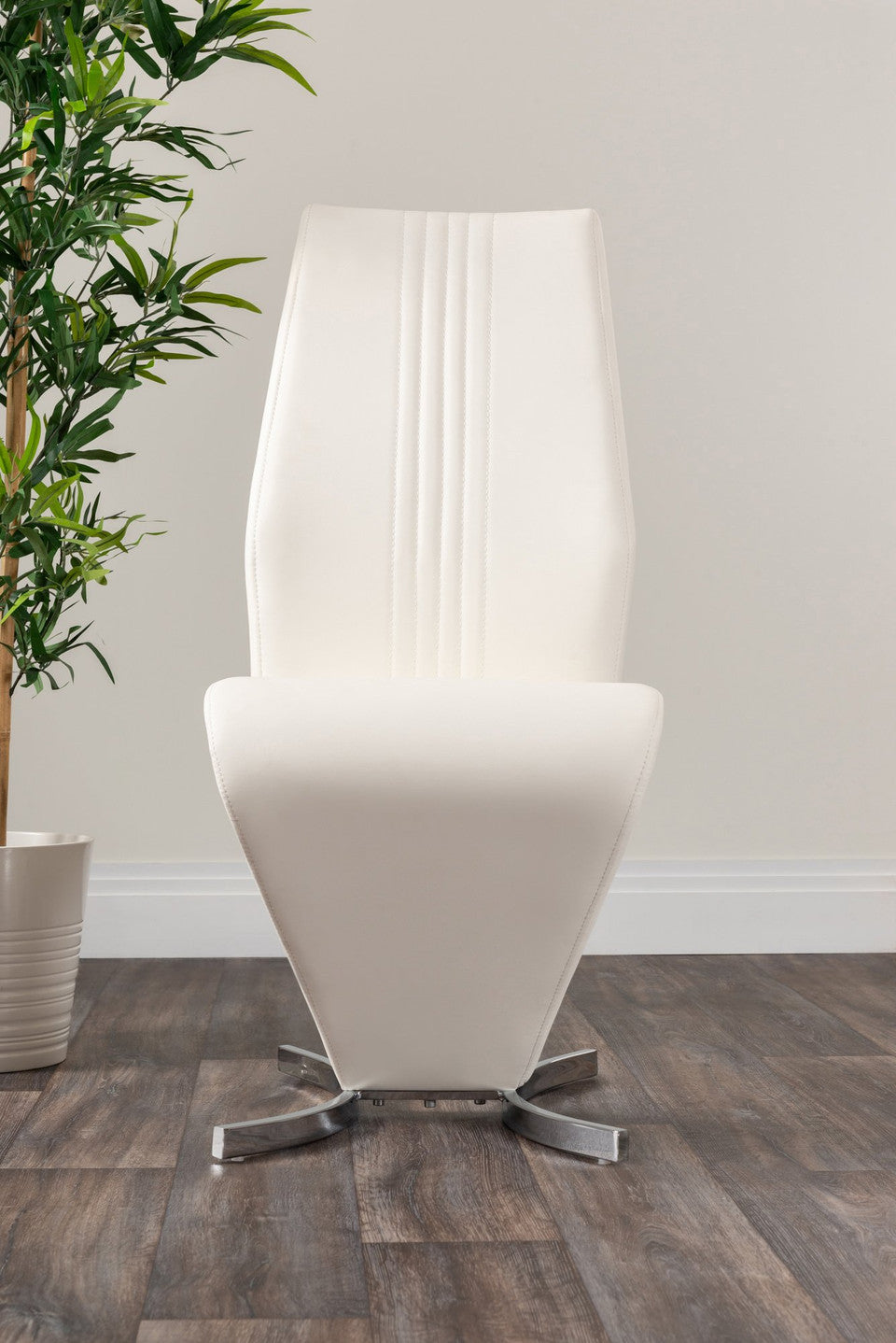 Renato 120cm High Gloss Extending Dining Table and 6 Willow Chairs