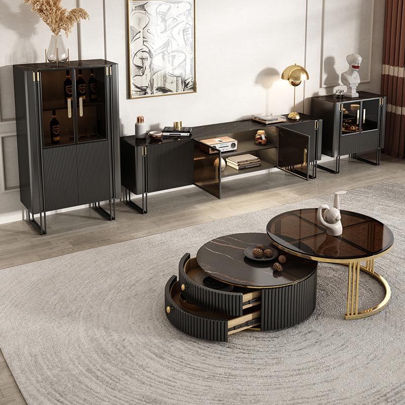 Bblythe Nesting Coffee Table Set, Black