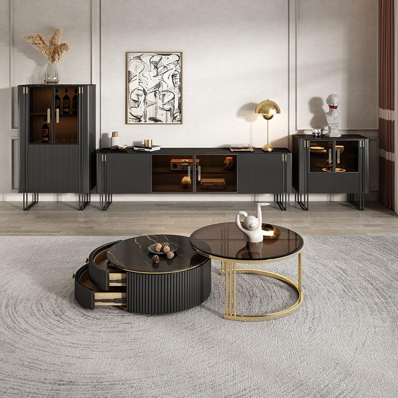 Bblythe Nesting Coffee Table Set, Black