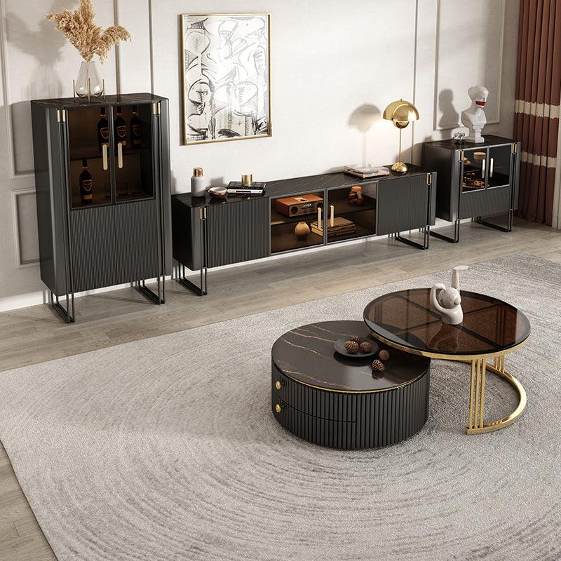 Bblythe Nesting Coffee Table Set, Black