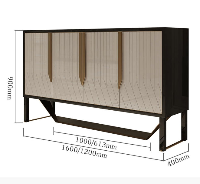 S912 Sideboard, Khaki & Gold