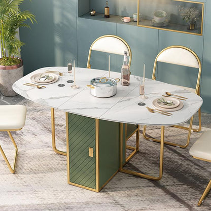 Acacia Folding Extendable Dining Table