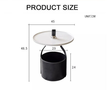 Edwina Side Table With Storage, Small