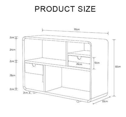 Franco Side Table, Side Storage, Oak