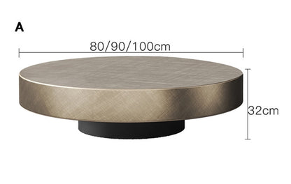 Gold Nesting Coffee Table, With Black Side Table
