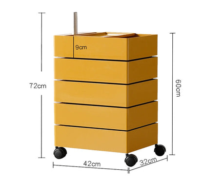 Afar Side Table With Storage & Trolley