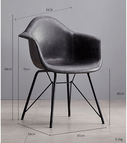 Bobby Dining Chair, Distressed Leather