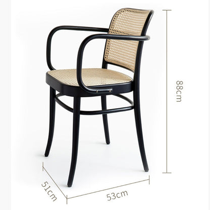 Vanesa Rattan Dining Chair, Oak