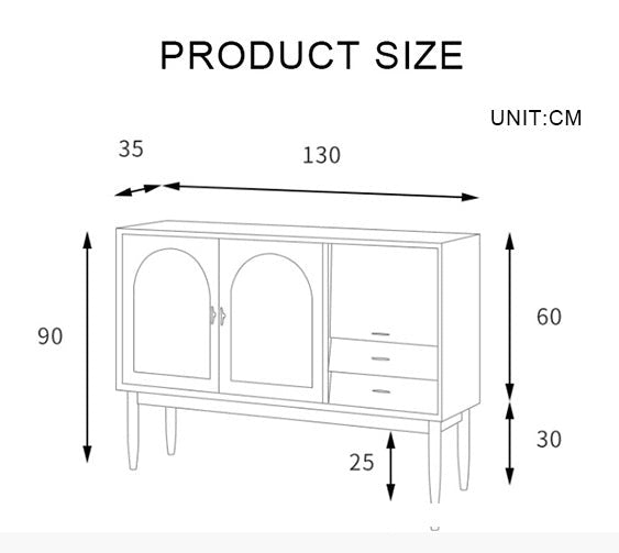 Dorota Sideboard, Natural Rattan
