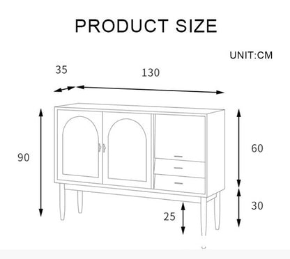 Dorota Sideboard, Natural Rattan