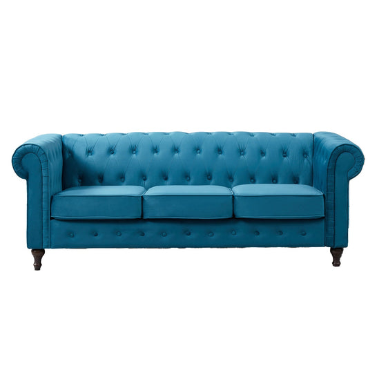 VF Velvet 3 Seat Chesterfield Sofa