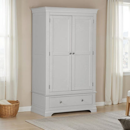Bordeaux 2 Door Wardrobe Pebble Grey Modern Storage Solution