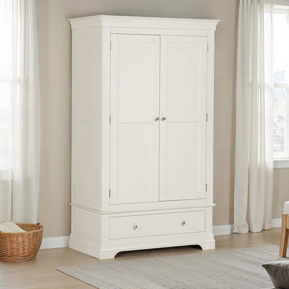 Bordeaux 2 Door Ivory Wardrobe – Elegant Storage Solution