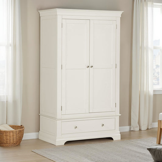 Bordeaux 2 Door Ivory Wardrobe – Elegant Storage Solution