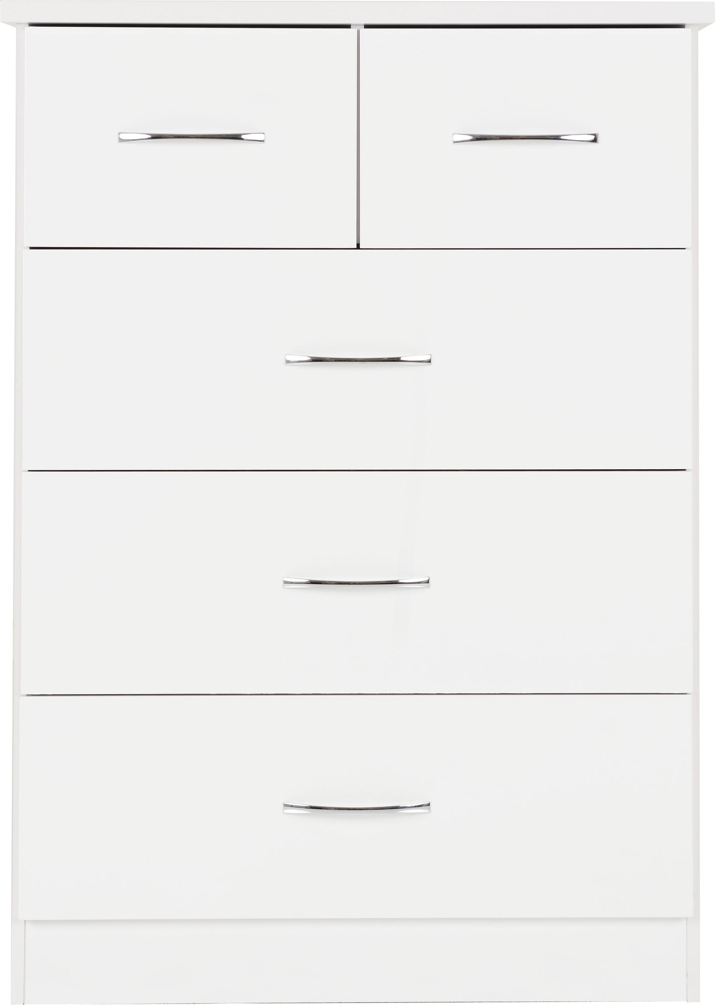 Nevada 2 Door 1 Drawer Wardrobe - White Gloss