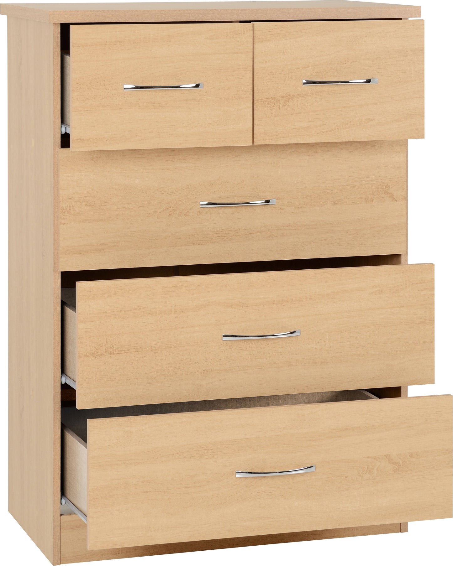 Nevada 2 Door 1 Drawer Wardrobe - Sonoma Oak Effect