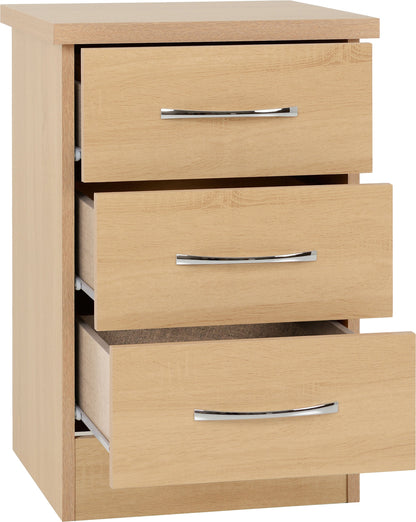 Nevada 2 Door 1 Drawer Wardrobe - Sonoma Oak Effect