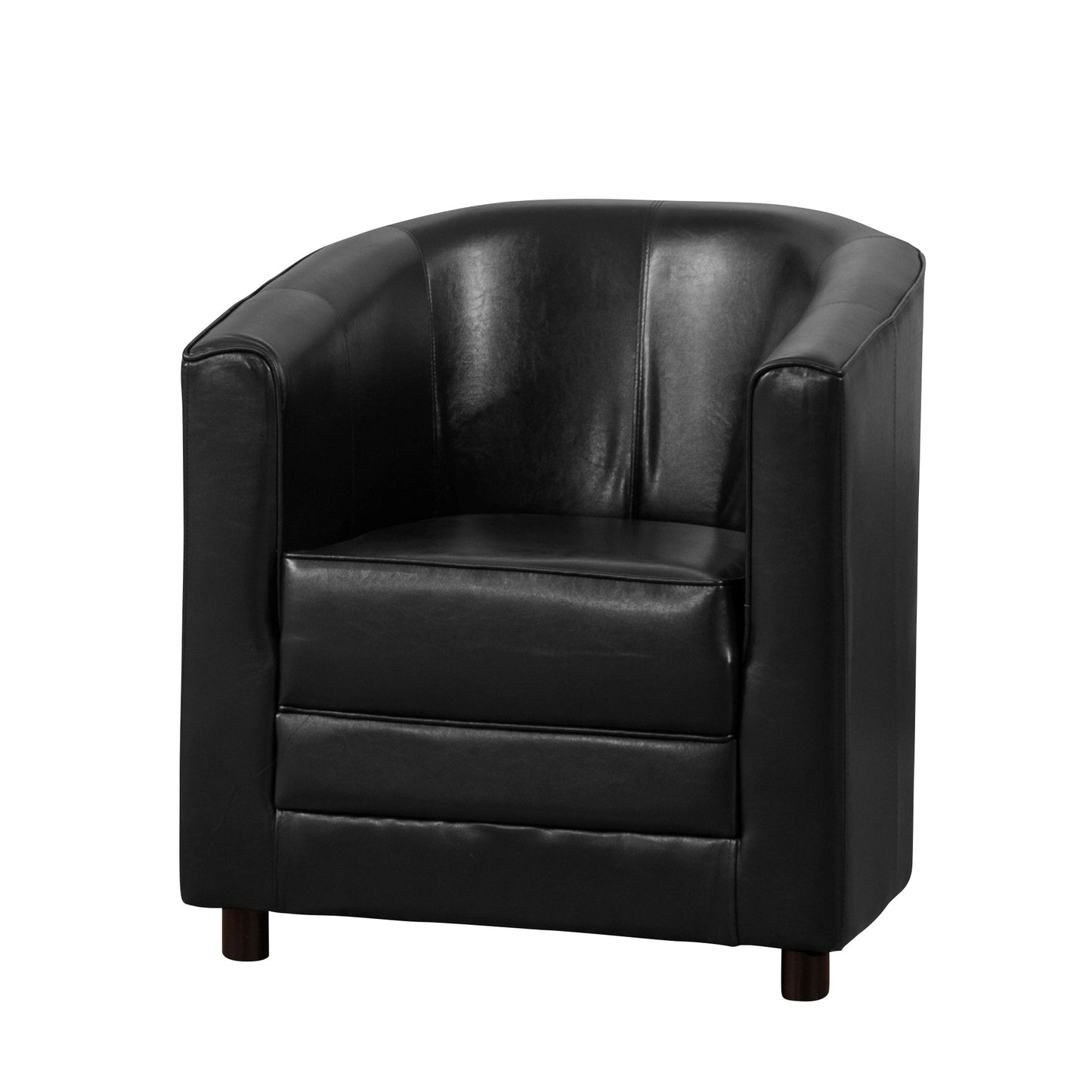 PU Faux Leather Tub Chair