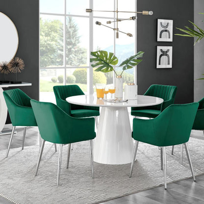 Palma Round Beige Stone Effect 4-6 Seater Dining Table