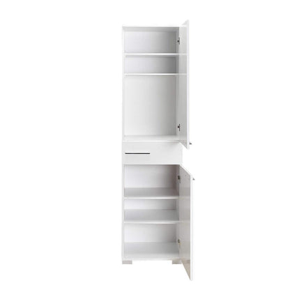 Adore High Gloss White 2 Door Storage Unit with Drawer