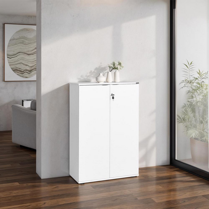 Rio Matt White Office Filing Cabinet with Lockable Storage