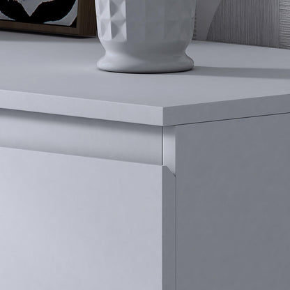 Stora 8 Drawer Wide 4+4 Chest of Drawers – Matt White