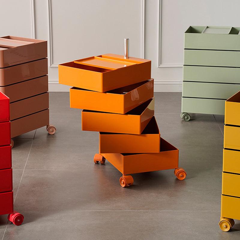 Afar Side Table With Storage & Trolley