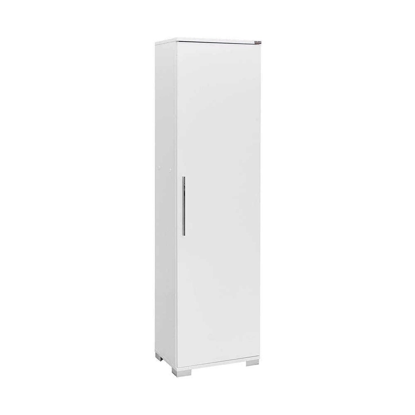Adore High Gloss White 1 Door Storage Cabinet with Shelves