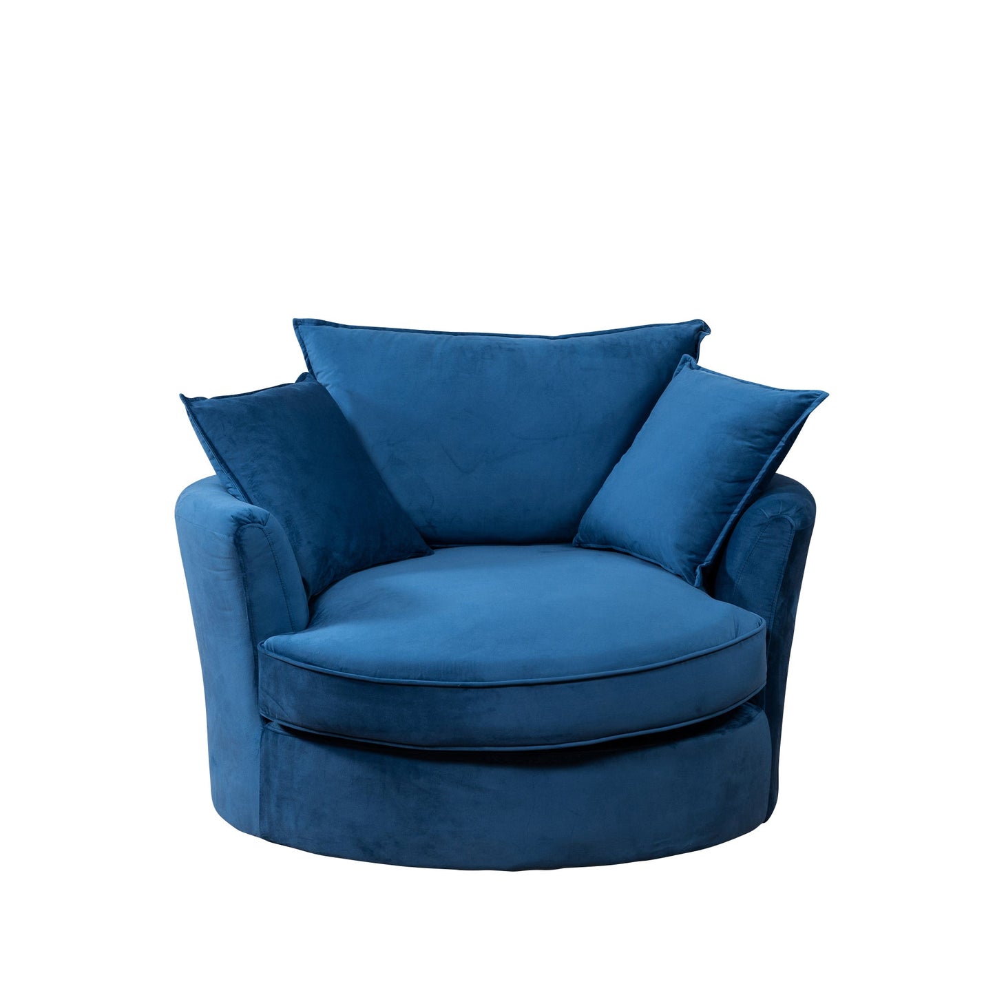 Velvet Swivel Cuddle Chair