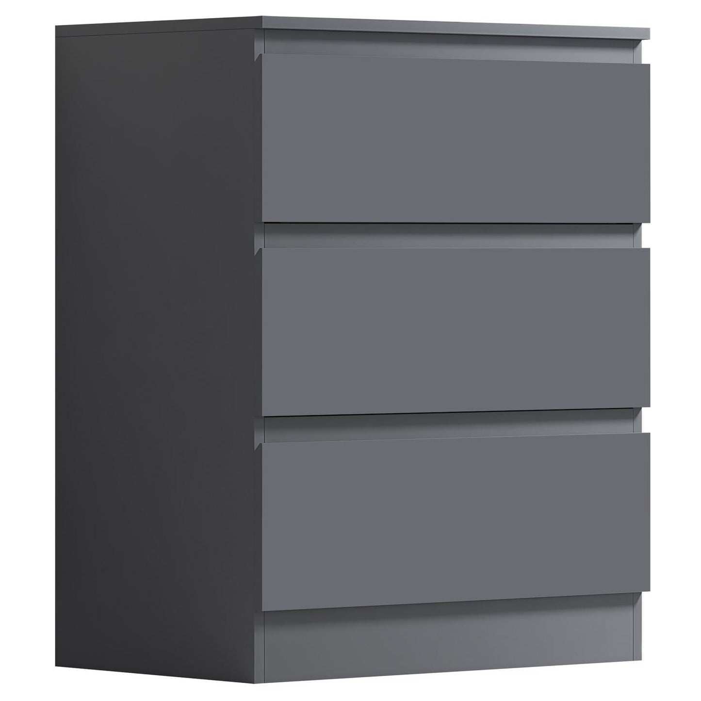 FWStyle Stora 3-Drawer Chest – Matt Dark Grey