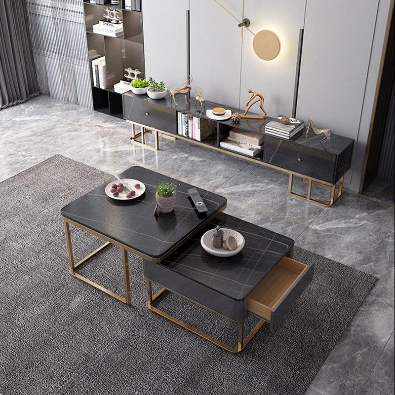 Lorelei Nesting Coffee Table Set, Sintered Stone