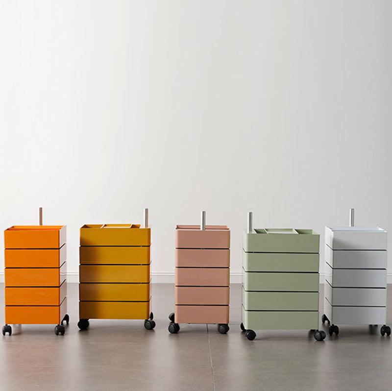Afar Side Table With Storage & Trolley