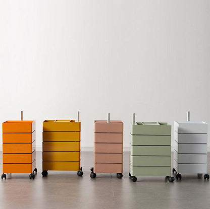 Afar Side Table With Storage & Trolley