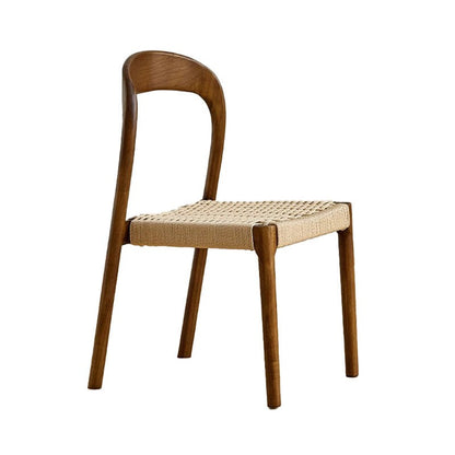 Bonnie Dining Chair, Rattan & Solid Wood