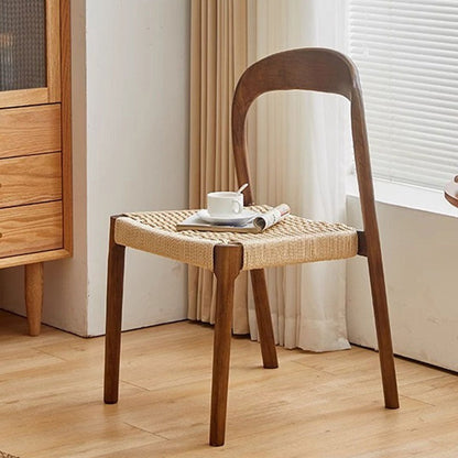Bonnie Dining Chair, Rattan & Solid Wood