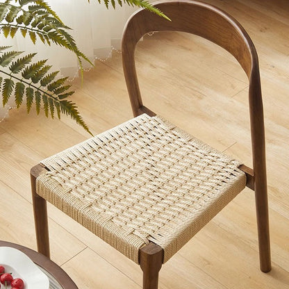 Bonnie Dining Chair, Rattan & Solid Wood