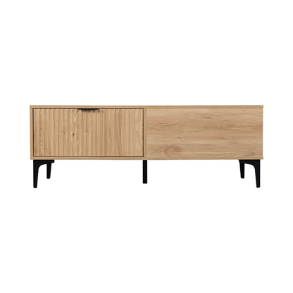Miami 2 Drawer Coffee Table - Oak Effect Black, Modern Design