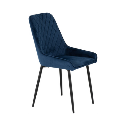 Avery Dining Chair (Set of 2) – Sapphire Blue Velvet