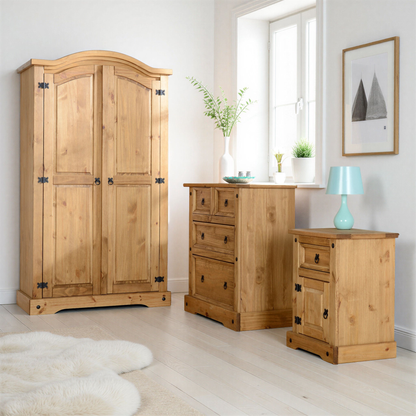 Corona Trio Set – Distressed Waxed Pine Furniture