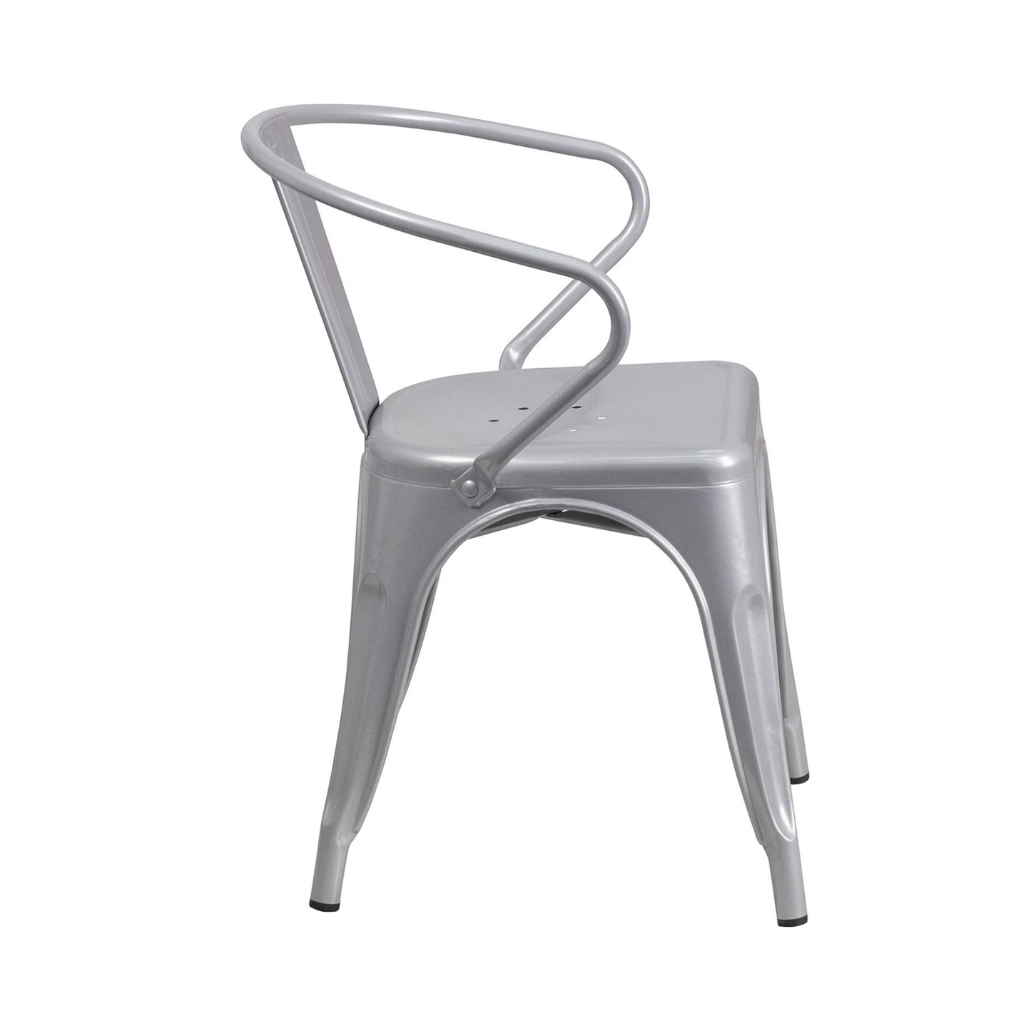 Roy Vintage Style Dining Chair Silver – Set of 4