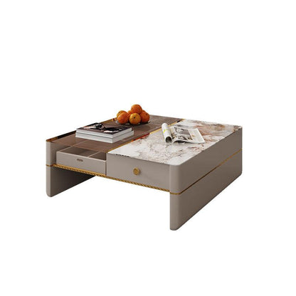 Coz Regid Square Coffee Table With TV Stand