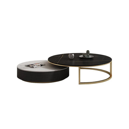 Bigbiglife Nesting Coffee Table With TV Stand, Sintered Stone