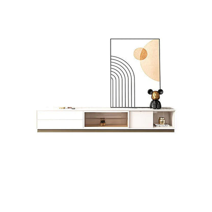 Sogo Round Coffee Table, Rotatable With TV Stand