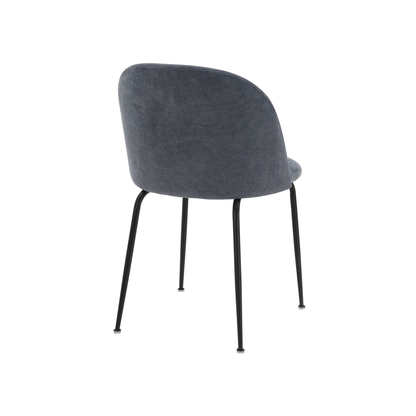 Freya Pack of 2 Steel Blue Fabric Dining Chairs