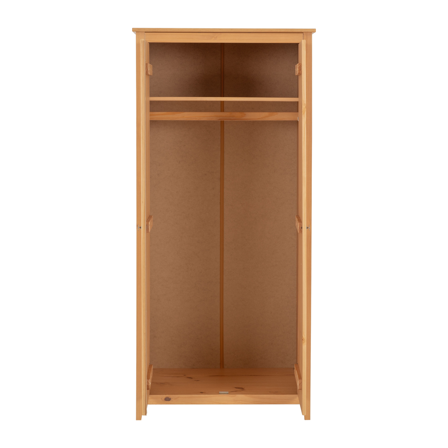 Oslo 2 Door Wardrobe - Antique Pine Finish